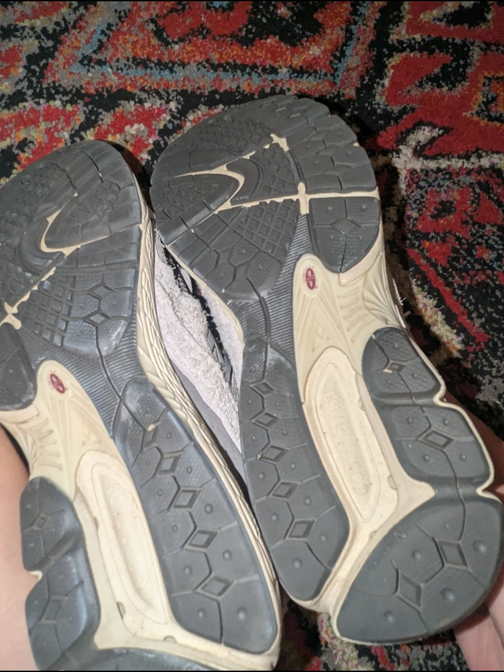 New Balance Grey 'N' Logo Running Sneakers